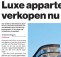 Luxe appartementen verkopen goed
