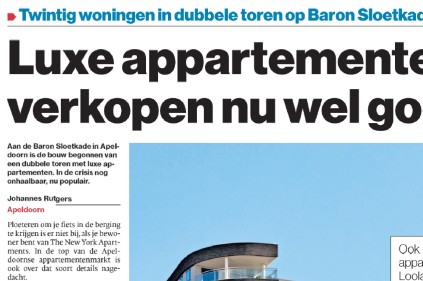 Luxe appartementen verkopen goed